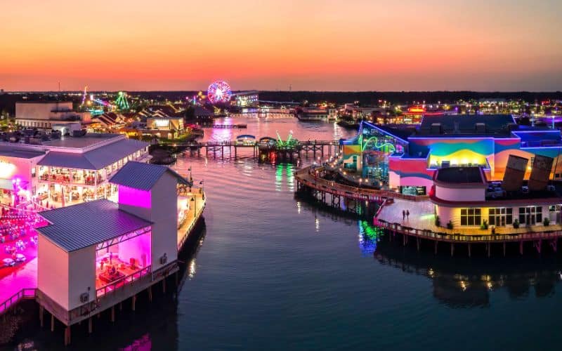 Myrtle Beach South Carolina at night
