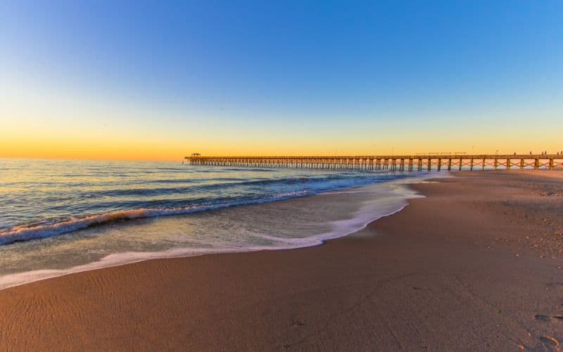 Sunrise at a Pier in Myrtle Beach South Carolina