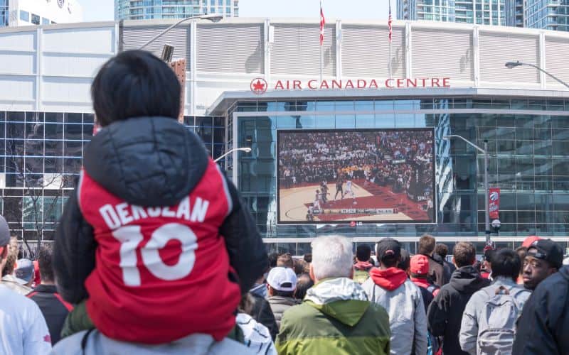 Toronto Raptors Game outside Air Canada Centre