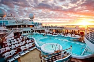 pool deck on a cruise ship