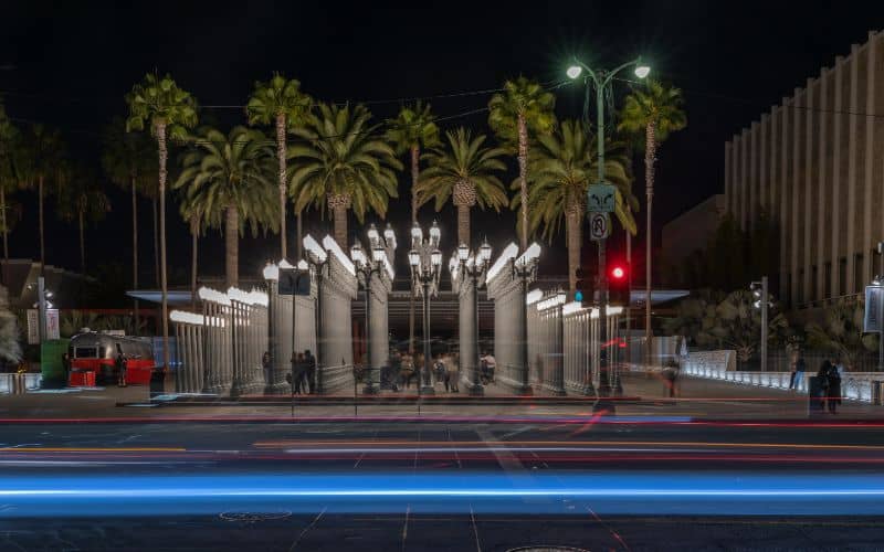 Los Angeles County Museum of Art at night
