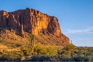 Superstition Mountains in Lost Dutchman SP Arizona