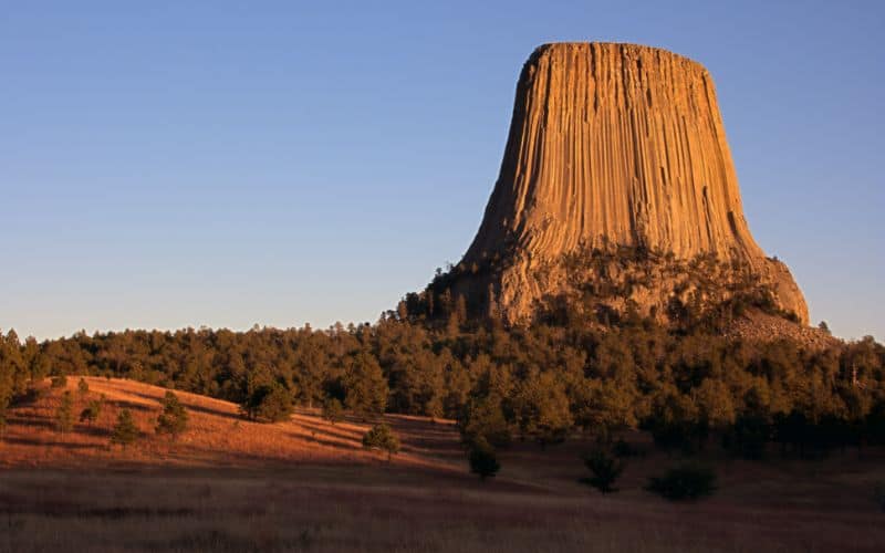 The Devil's Tower Wyoming plains