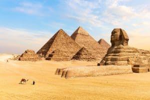 The Pyramids of Giza and the Great Sphinx Egypt