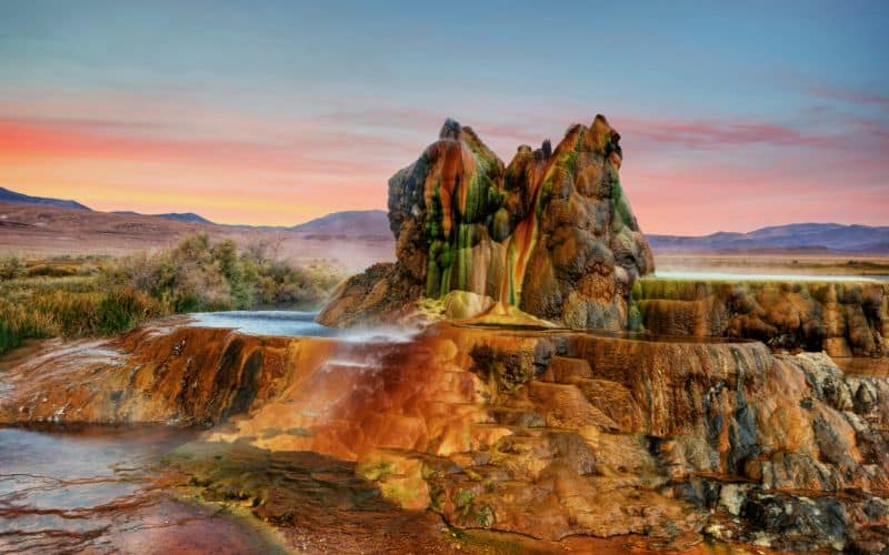 fly geyser nevada