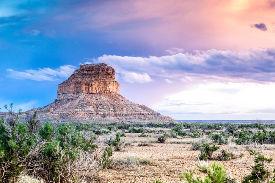 Fajada Butte in Chaco Culture National Historical Park New Mexico