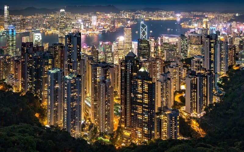 Hong Kong at night