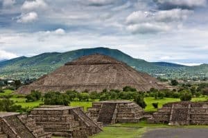 Pyramid of the Sun Teotihuacan Mexico View from the Pyramid of the Moon