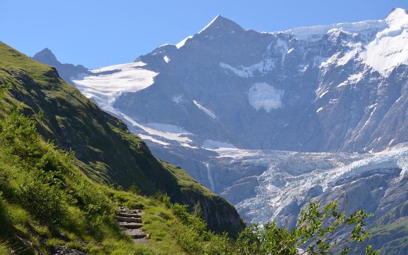 Swiss Alps on a clear day