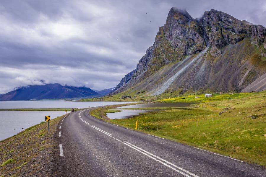 ring road Eystrahorn mount in Iceland