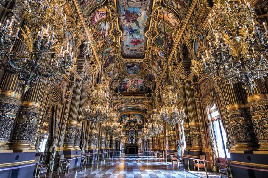 Grand Foyer in Palais Garnier Paris