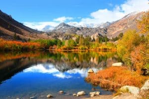 Autumn in eastern Sierra mountains