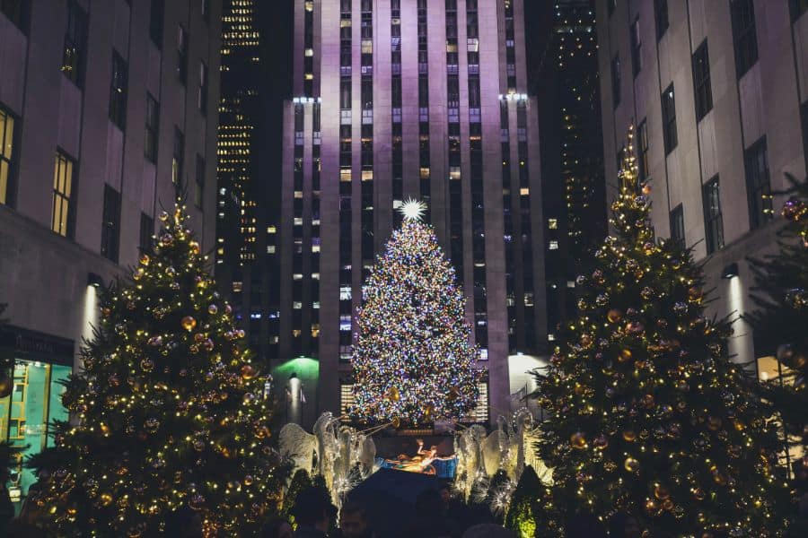 rockefeller center nyc christmas and tree sp