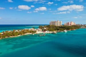 aerial view of Nassau Bahamas