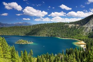 Fannette Island in Emerald Bay at Lake Tahoe California USA