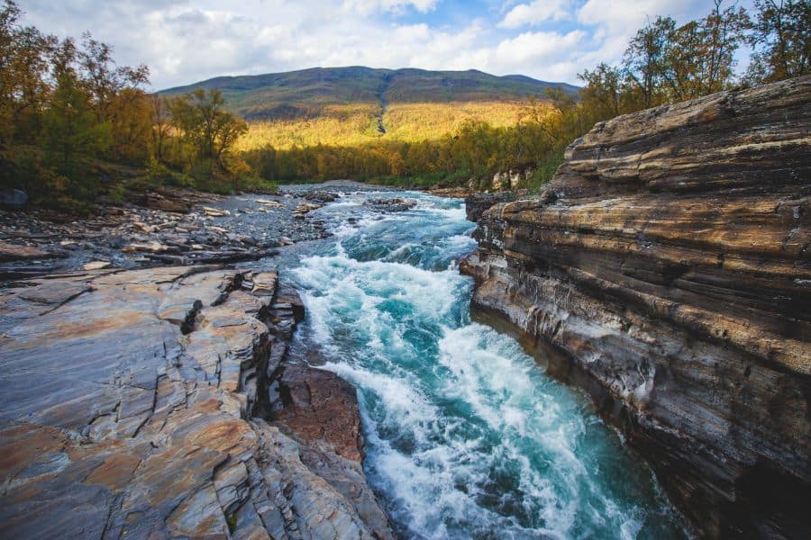 autumn view of Abisko National Park sweden