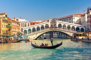 Rialto Bridge in Venice italy