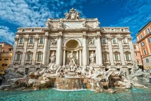 The Famous Trevi Fountain rome Italy