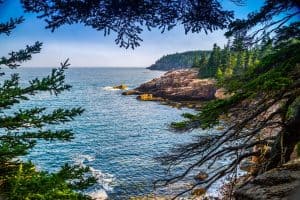 The Ocean Path Trail in Acadia National Park Maine