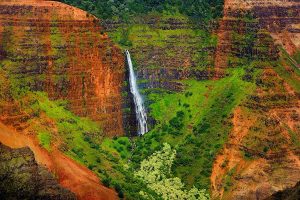 Waimea Canyon aerial view