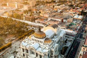 aerial view of mexico city sp