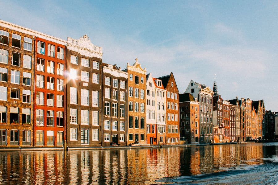 building and house in Amsterdam Netherlands