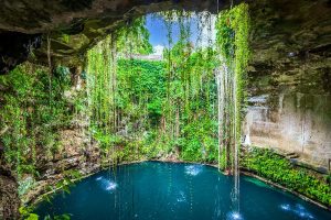 Ik Kil Cenote Yucatan Peninsula in Mexico