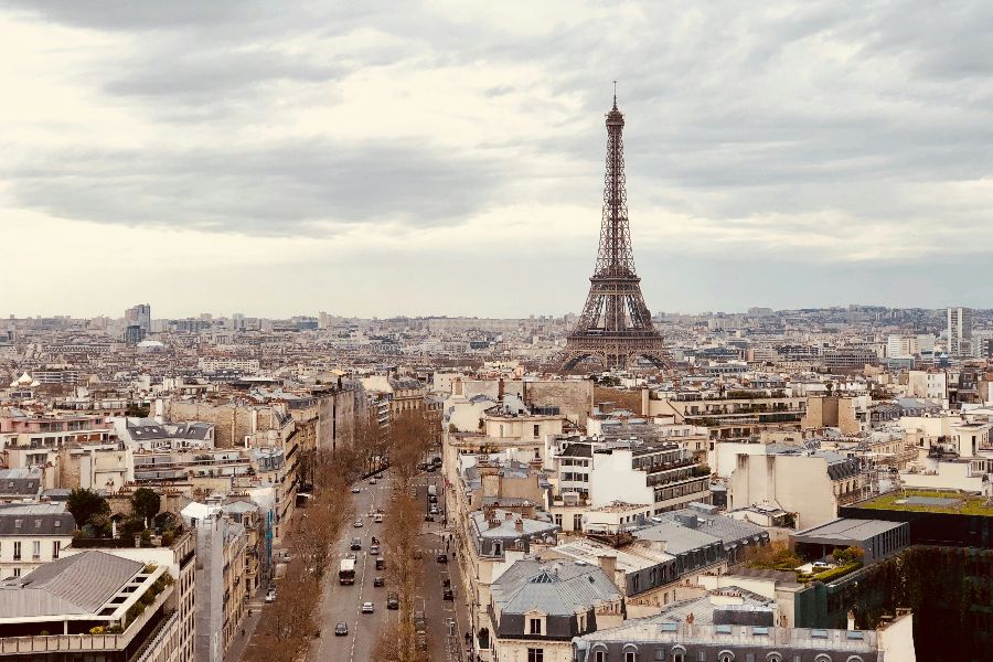 Tour Eiffel as seen from Arc De Triomphe sp