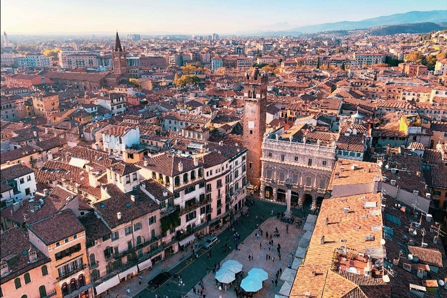 verona italy aerial view sp