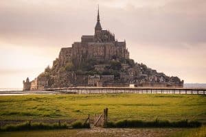 Castle in Mont Saint Michel in France sp