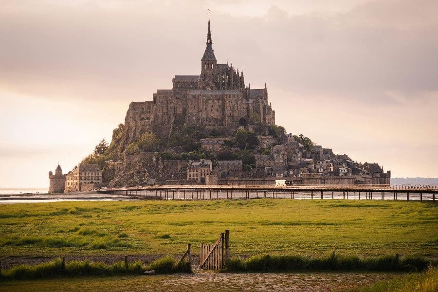 Castle in Mont Saint Michel in France sp