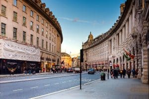 Regent Street in the West End of London United Kingdom sp