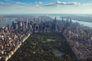 aerial view of New York Central Park sp