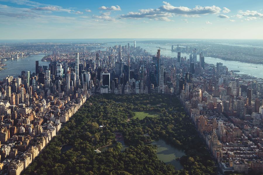 aerial view of New York Central Park sp