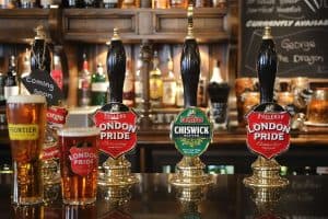 beer on tap in pub london uk sp