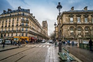 rainy day in paris