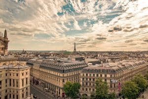 view of eiffel tower from distance sp