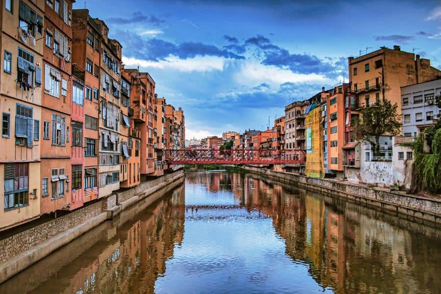 river running through girona spain sp