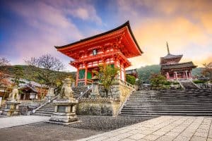 Kyoto Japan Kiyomizu dera Buddhist Temple