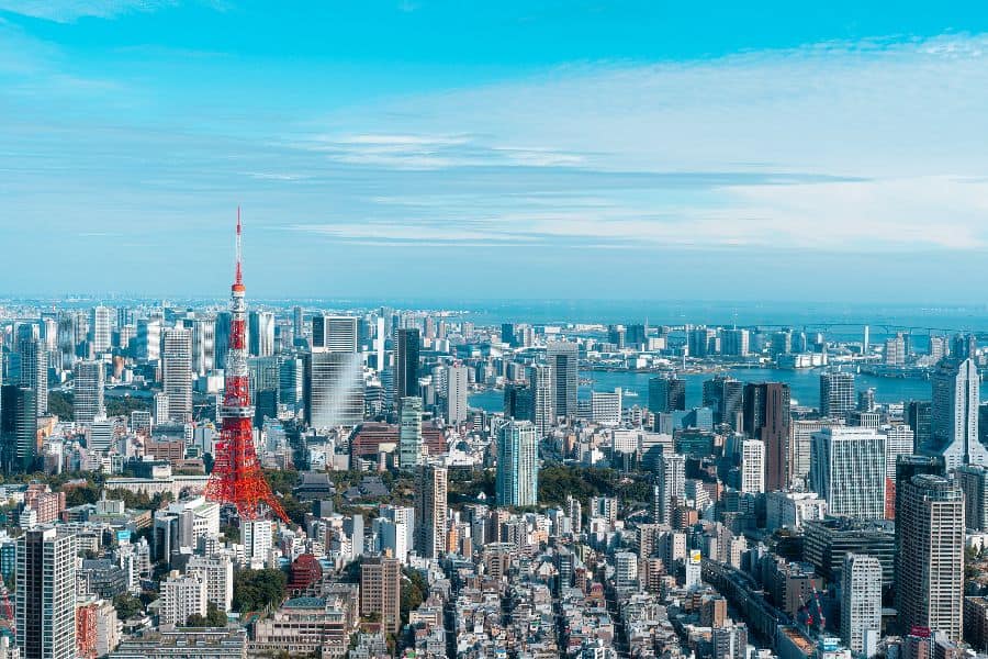 tokyo skyline tokyo tower japan sp